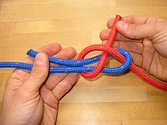 Schotstek gesteckt, 4. Schritt