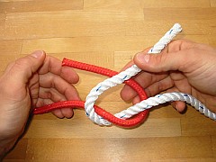 Schotstek geschlagen, 2. Schritt