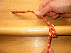 Stopperstek an einer Spiere, 2. Schritt