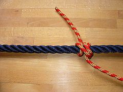 Stopperstek an einem Seil, 3. Schritt